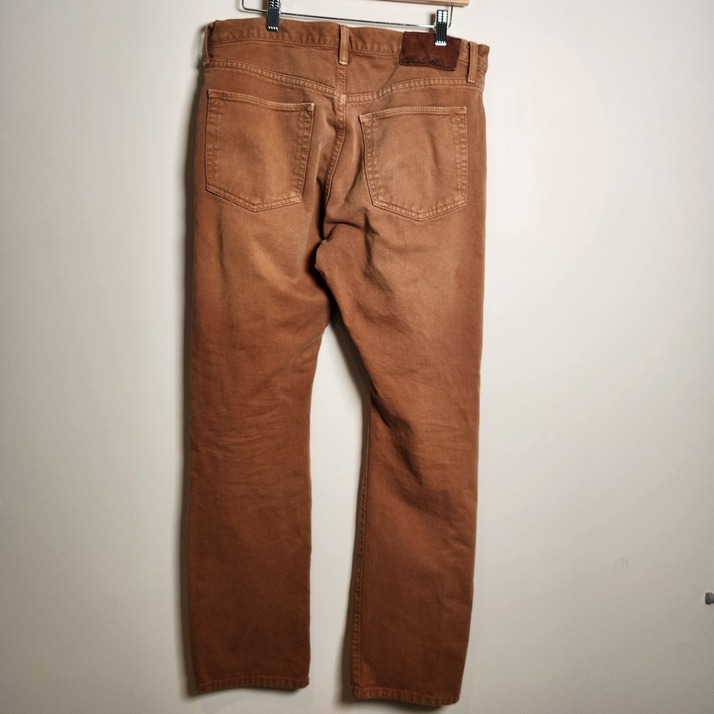 Eddie Bauer Men Vintage Jeans 33x34 Actual 33x32.5 Brown Cotton Denim Straight - Picture 6 of 15